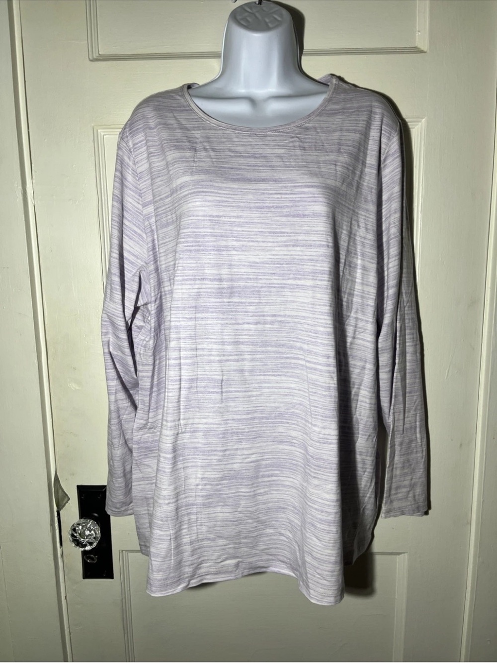 Women’s Shirt Size 2X Croft & Barrow Purple Long Sleeve Classic Tee
